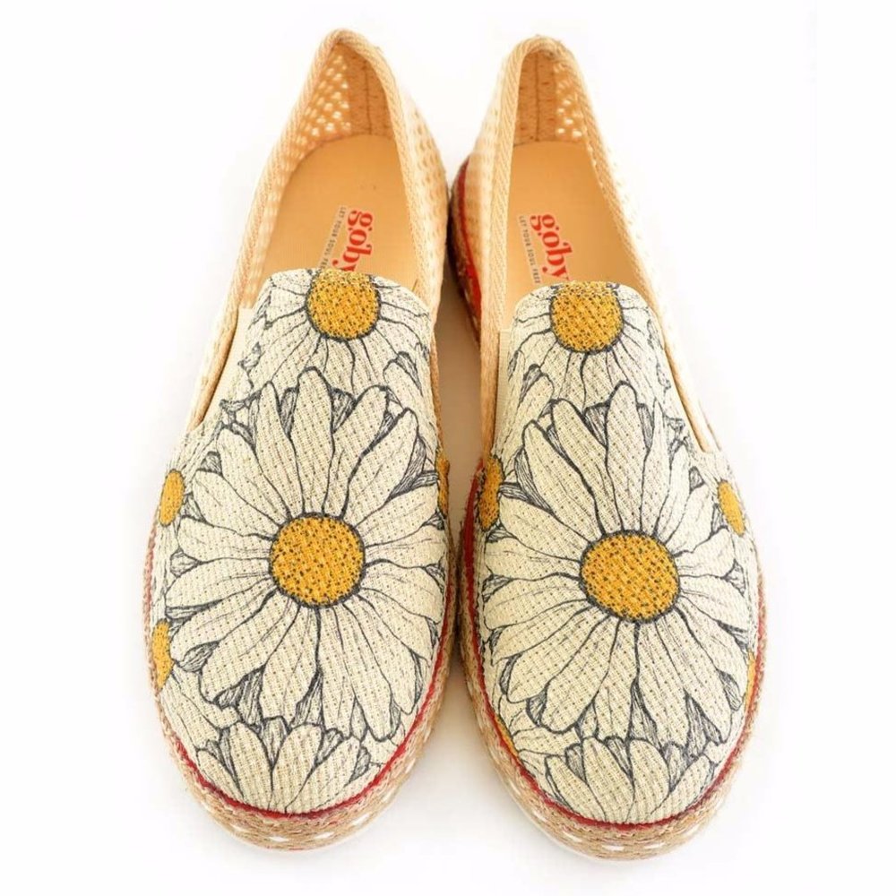 Goby Shoes - Daisy Floral Slip on Shoes - Picture 3 of 7